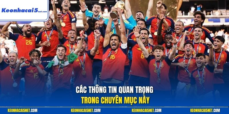 Các thông tin quan trọng trong chuyên mục này