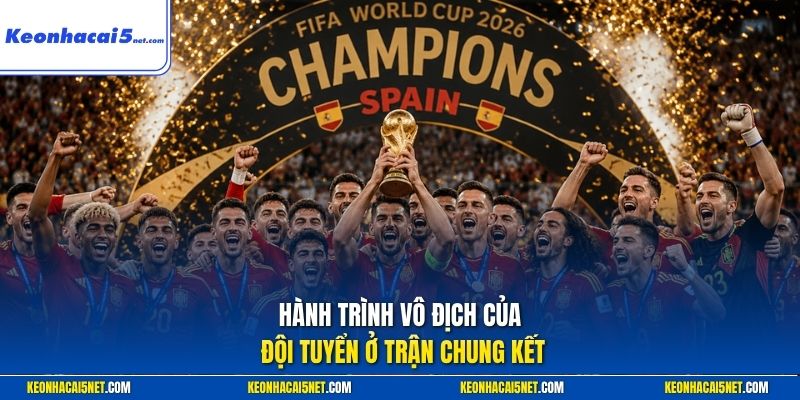 Hành trình vô địch của đội tuyển ở trận chung kết