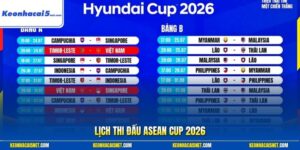 Lịch thi đấu ASEAN CUP 2026